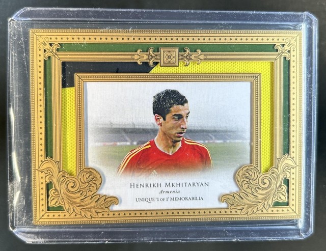 2021-22 Futera Unique World Henrikh Mkhitaryan 1 of 24KT Gold Plate #1/1