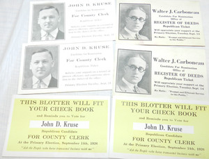 1920's MANISTEE MI MICHIGAN vtg Campaign Election advertising Local Government