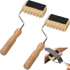 codree 2 Pcs Gooseneck Webbing Stretcher Upholstery Tool, Wood Handle 2