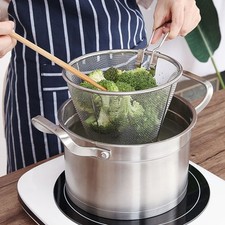  Wire Fry Basket Stainless Steel Fryer Strainer Frying for Pot Chicken Deep 15.39 per metre