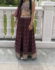 Maroon Lehenga Size Small