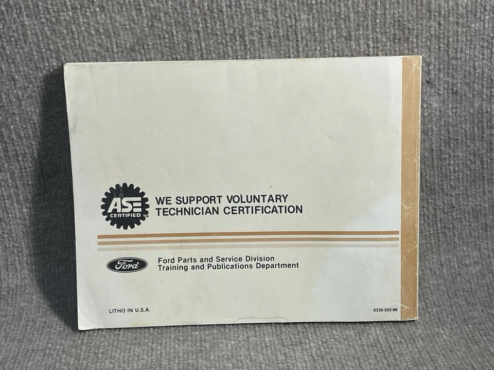 1986 Ford Mustang Capri Electrical Vacuum Troubleshooting Diagrams Manual - Image 2 of 4