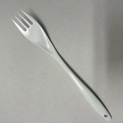VTG Melamine White Kitchen Serving Fork Mixing Made in Taiwan