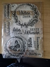 Stempelset, Clear up Stamps Wünsche , Danke
