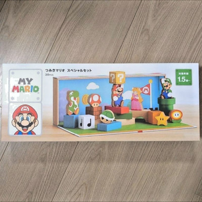 My Mario Wooden Block 30pcs Special Set Amiibo Gift Exclusive Nintendo Store NEW