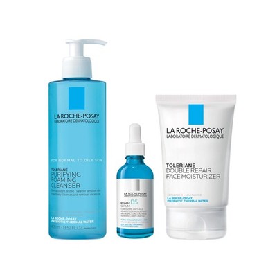 La Roche-Posay Toleriane Cleanser Set + Moisturizer + Serum