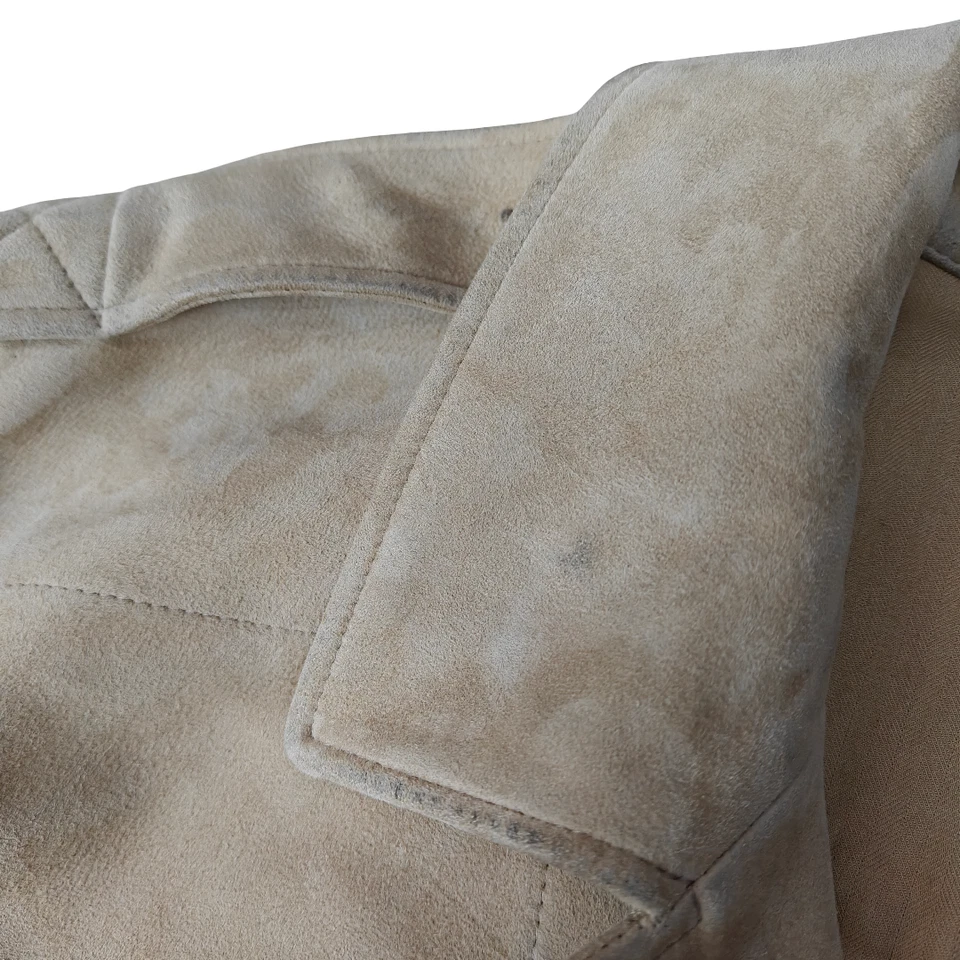 Polo Ralph Lauren Utility Safari Suede Overshirt Jacket - Medium - Image 3 of 4