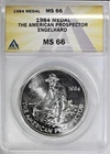 BU 1984 Engelhard The American Prospector Eagle Reverse ANACS MS66