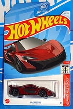 Hot Wheels 2024 Quarter Mile Heroes #165 McLaren P1 Mtflk Burgundy w/ E10SPs