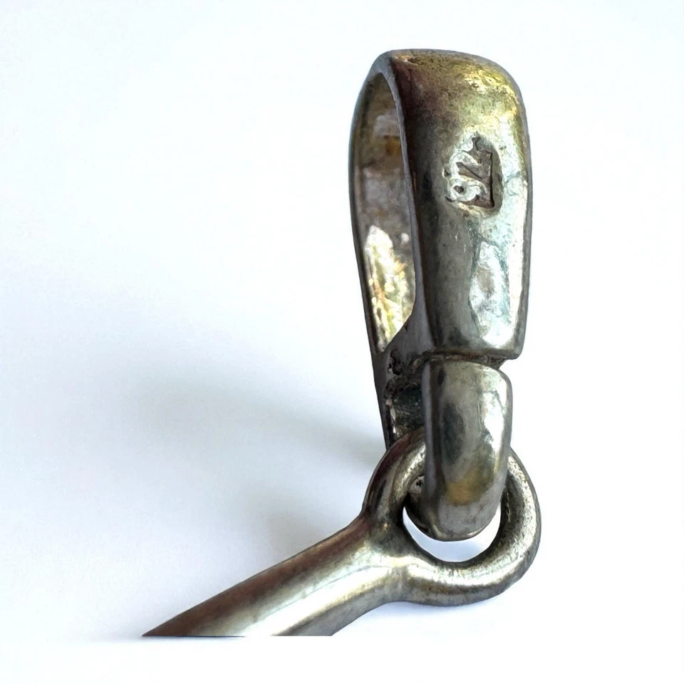 Hermoso juego de pendientes y colgantes de plata de ley 925 con marca y ámbar  Foto 4 de 4