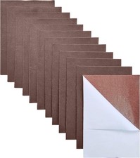 Jtnohx Self Adhesive Felt Sheets 11 Pieces Stiff Sticky Felt 8"x12" Brown New