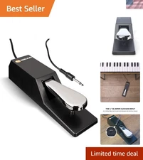Universal Sustain Pedal with Piano Style Action for MIDI Keyboards & Digital ...