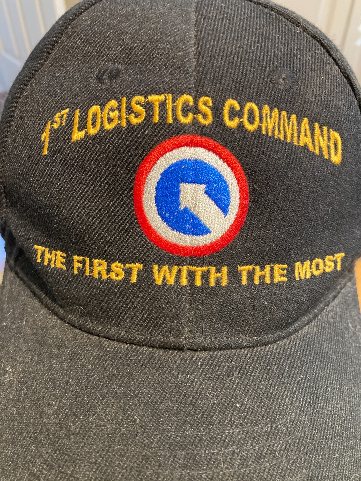 1st LOGISTICS COMMAND Baseball Cap/Hat W/LOGO Bla… - image 3