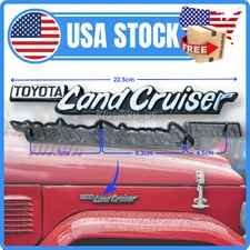 Fits TOYOTA LAND CRUISER FJ40 FJ45 BJ40 BJ42 HJ45 FRONT FENDER EMBLEM BADGE SET