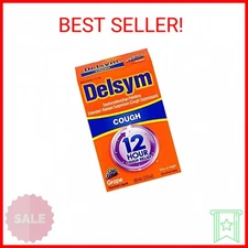 Delsym Adult 12 Hour Grape Cough Syrup, 3 oz (Pack of 6)