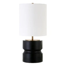 Henn&Hart 27" Black/Gold Table Lamp