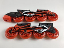 Roller Derby 2 in 1 Interchangeable Youth Adjustable Extra Inline Red Skate Set