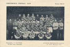 PHOTOGRAPH - Chesterfield Team group 1948/1949