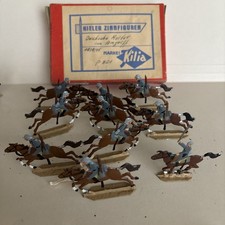 VTG KILIA KIELER ZINNFIGUREN SET PN-24. 10 figures German Calvary in attack