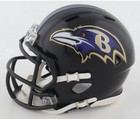 Zay Flowers Signed Baltimore Ravens Speed Mini Helmet (JSA) — photo 4