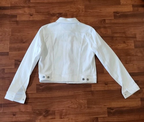 Ralph Lauren Purple Label White Denim Jacket Size M - Picture 7 of 15