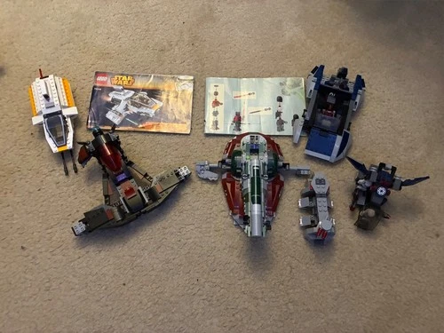 Lego Star Wars Sets lot - Some Complete, Some Incomplete