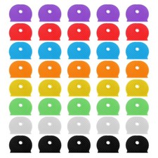 40 Packs Key Covers Caps Colorful Key Color Identifiers Silicone Identifiers ...