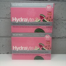 2x Hydralyte Electrolyte Effervescent Watermelon 60 Tablets - Australian stock