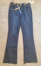 Democracy Faded Dark Wash HR Itty Bitty Boot Jeans Sz 6