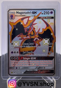 Pokemon Hidden Fates Naganadel GX SV63/SV94 NM