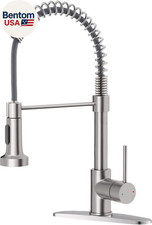Kitchen Faucet with Pull down Sprayer Brushed Nickel Stainless Steel 1 Handle Pu