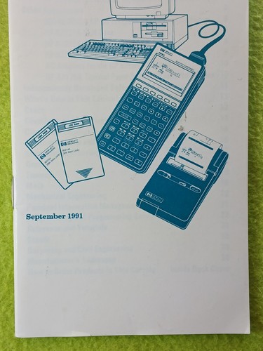 Vintage Hewlett Packard Software und Zubehör für die HP 48 Familie 1991 RAR - Bild 3 von 11