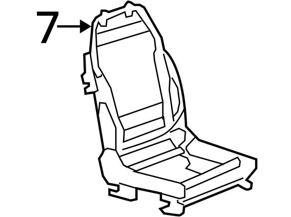 Cuadro Saturn Aura 2007 ASM P/ASIENTO 25802039 - NUEVO FABRICANTE DE EQUIPOS ORIGINALES 25802039 Foto 3 de 3