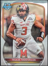2022 Bowman University Chrome #3 Taulia Tagovailoa Maryland Terrapins