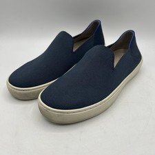 Rothy's Womens Shoes Slip On Size 6 Blue Stretch Flat Sneakers Casual Comfort