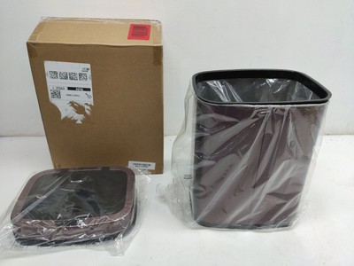 Amazon Basics   Automatischer Muelleimer aus Edelstahl, rechteckig, 12 l