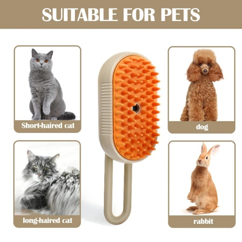Spazzola Toelettatura Gatti Elettrica - Depilatore per Cani e Gatti - Accessori Animali Domestici foto 5
