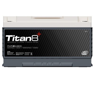 XS Power PWR-S5-4900 12V 5000W Titan8 Lithium Titanate Battery, Max 2000Amps