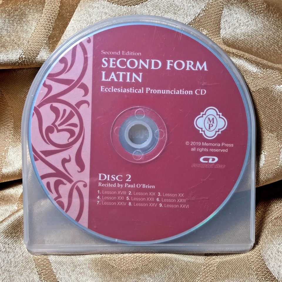Memoria Press Second Form Latin 2nd Edition Ecclesiastical Pronunciation 2 CDs - Image 2 of 2