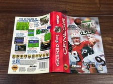 NFL Quarterback Club 96 Football Sega Genesis Box Case Insert Cover Art Only