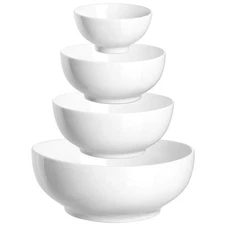 Serving Bowls, Mixing Bowl Set, 86/36/24/8.5 Ounces Mixing Bowls for Kitchen,...