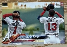 2018 Topps Update Ronald Acuna Jr The Future Is Bright Rookie Card!!. rookie card picture