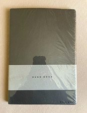 HUGO BOSS Storyline Dark Grey B5 Notebook, 160 Pages, Modern Plain Cover