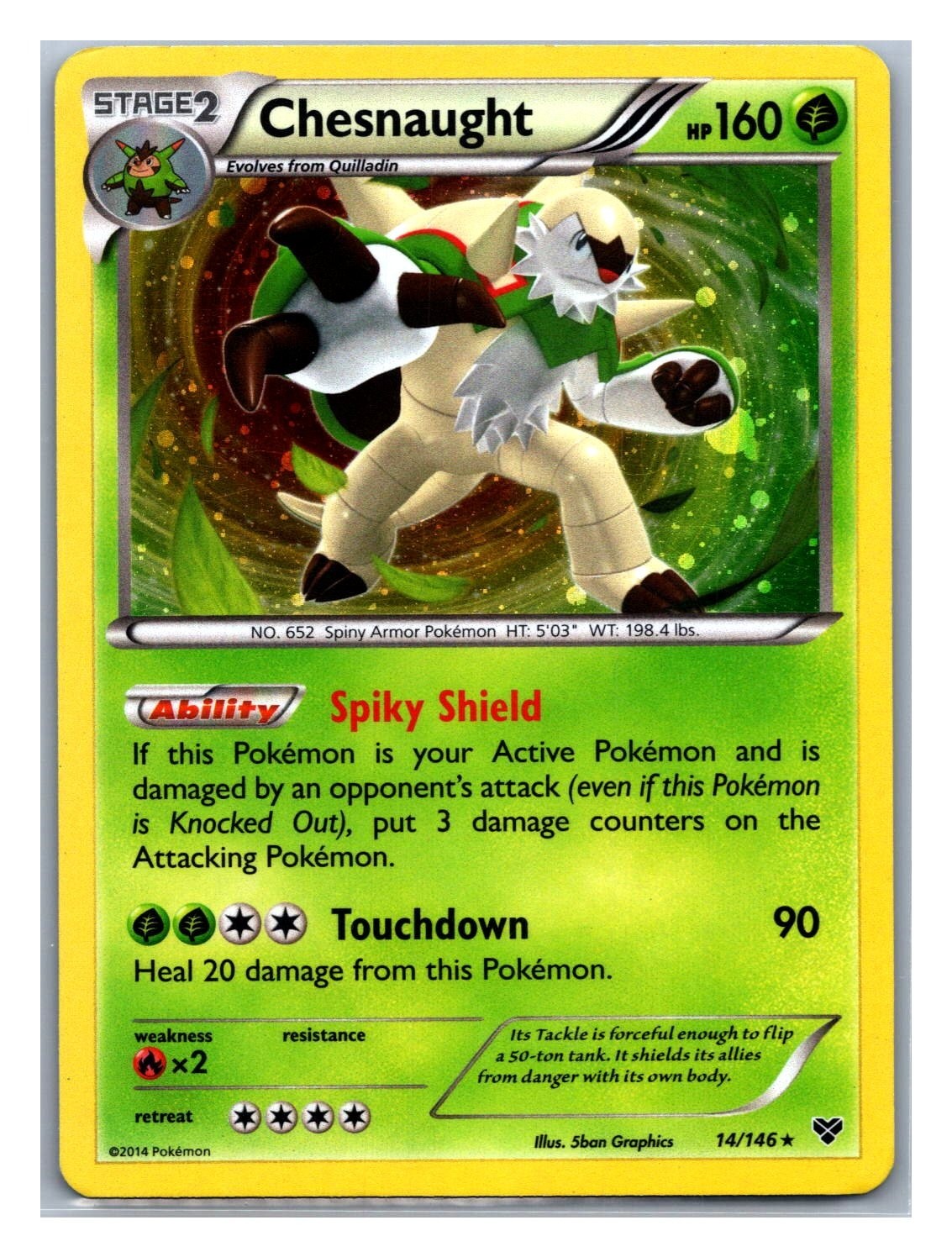 Chesnaught Blister Exclusives #014/146 Holo
