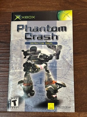 Phantom Crash XBOX Instruction Manual Only