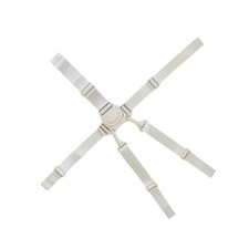 5 Point Harness Baby Safety Belt for Toddler Child Stroller High Chair White v