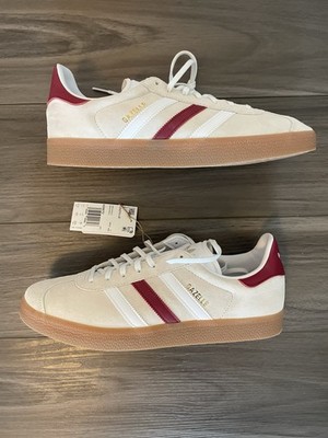 Adidas Gazelle Men's Aluminum Burgundy White