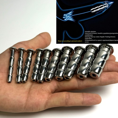 #ad Metal Short Urethral Sounds Dilator Solid Plug Stretcher 5pcs Thin Thick Set $39.69
