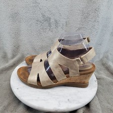 Sofft Shoes Womens Size 8 Gold Leather Sadra EuroSoft Strappy Sandals