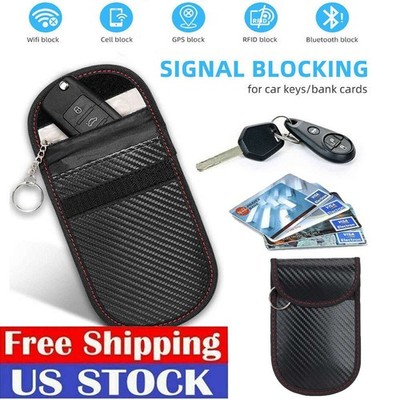 2pcs Faraday Bag RFID Signal Blocking Shielding Pouch Cell Phone Blocker Wallet